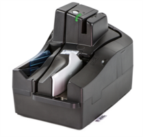 TellerScan TS500 scanner - front view with feeder.